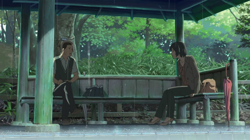 Garden of Words rain scene still