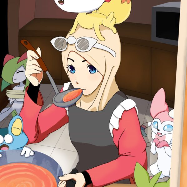 Hijabi Pokemon trainer