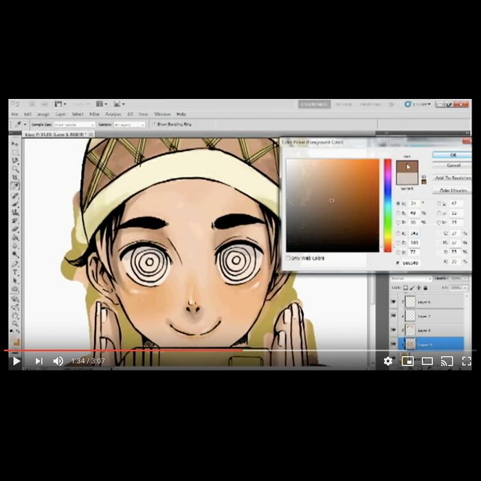 techno daei speedpaint instagram video thumbnail