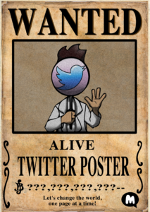 wanted - twitter poster