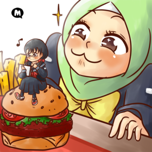 #nurcitymemers - Aya, Muslim character from Muslim Manga Club