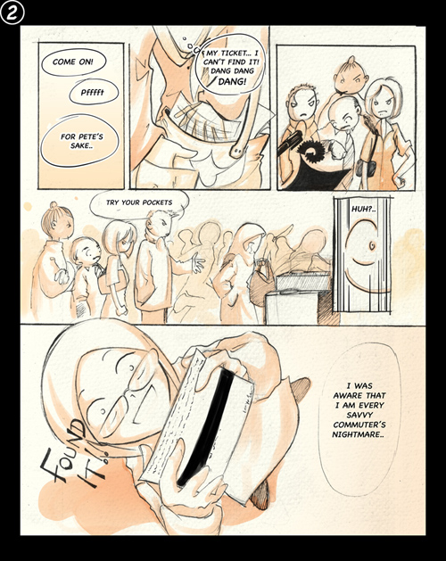 The Non-Savvy Non-Commuter manga page 1 by Lady Respect